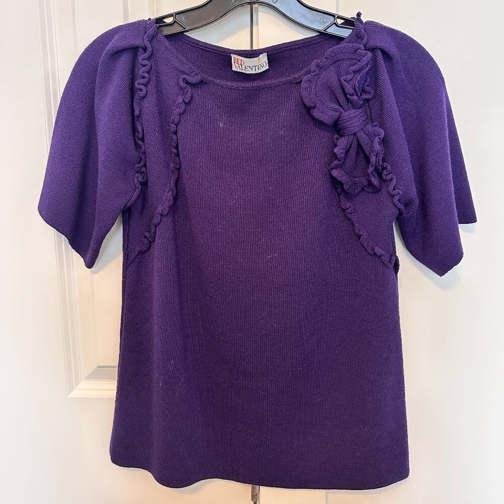 RED Valentino Purple Sweater